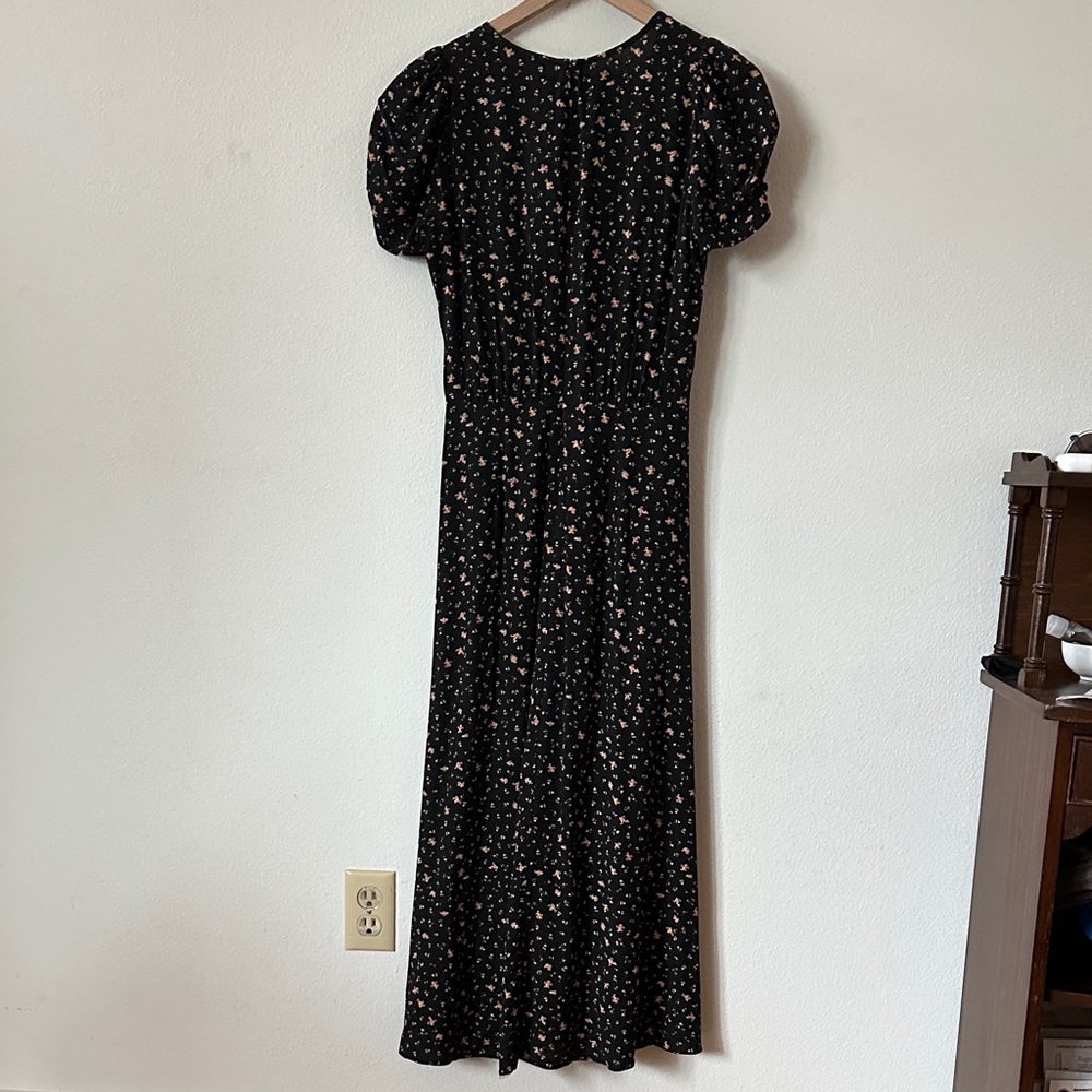 MADEWELL Floral Black Midi Dress - Picture 3 of 6